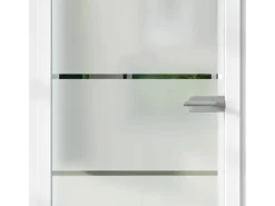 Zimmertüren*Skyscope Glasdrehtür ESG Floatglas Dekor Siebdruck 36/15 DIN Links 1972 x 709 x 8 mm