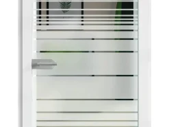 Zimmertüren*Skyscope Glasdrehtür ESG Floatglas Dekor Siebdruck 36/83 DIN Rechts 1972 x 709 x 8 mm