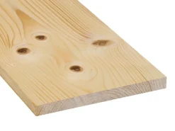 Hobelware^Glattkantbrett Fichte/Tanne gehobelt gefast 18 mm x 195 mm x 2400 mm