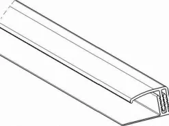 Grosfillex Zubehör Für Paneele^Abschlußprofil klippbar Weiß 5 mm - 8 mm