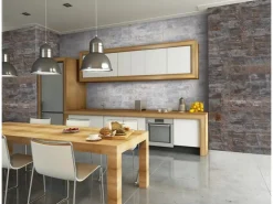 Grosfillex Dekor-Paneele|Musterfliesen^Wandverkleidung Element 3D Optik Oxid 260 cm x 37,5 cm