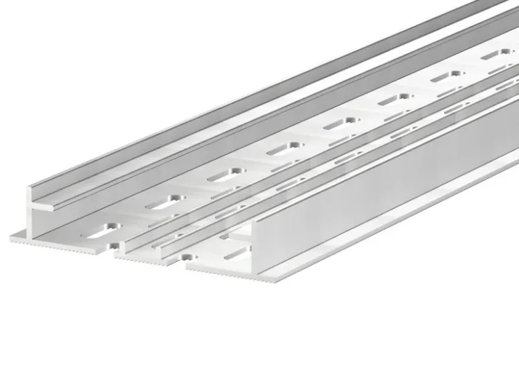 GS Terrasen Montagesysteme Entwässerungsrinnen^GS Terrassen Unterrinne für Rinne Proside 100 mm x 20 mm x 2.000 mm Alu Blank