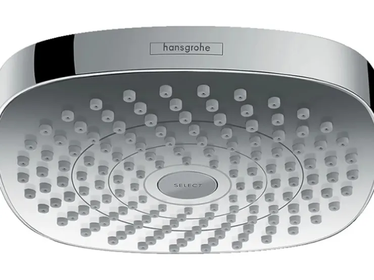 Badlüfter*Hansgrohe Croma Select E Kopfbrause 180 2jet Weiß/Chrom Weiß-Chrom
