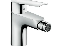 Badlüfter*Hansgrohe Einhebel-Bidetmischer Logis E mit Zugstangen-Ablaufgarnitur Chrom