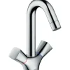 Badlüfter*Hansgrohe 2-Griff Waschtischarmatur Logis 150 ohne Ablaufgarnitur Chrom