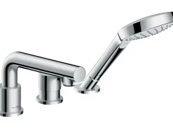 Badlüfter*Hansgrohe 3-Loch Einhebel-Wannenrandarmatur Talis S mit Secuflex Chrom