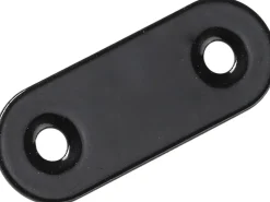 Hettich Möbelbauplatten^Verbindungsblech 15 mm x 40 mm Stahl Pulverbeschichtet 1 Stück Schwarz