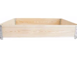 Drainage^Hochbeet Palettenrahmen Eco 120 cm x 80 cm Natur Natur / Unbehandelt