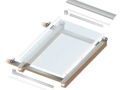 Bedachungen*Gutta Hohlkammerplatte 16 mm Transparent 250 cm x 98 cm