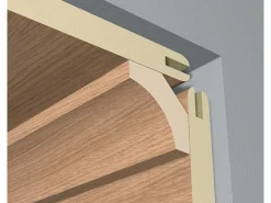Akustikpaneele|Zubehör Für Paneele* Hohlkehlleiste foliert 22 mm x 22 mm Länge 2600 mm Birke Taiga