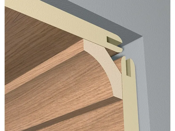 Akustikpaneele|Zubehör Für Paneele* Hohlkehlleiste foliert 22 mm x 22 mm Länge 2600 mm Birke Taiga