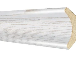 Akustikpaneele|Zubehör Für Paneele* Hohlkehlleiste foliert 22 mm x 22 mm Länge 2600 mm Esche Weiß