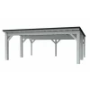Brettschichtholz*Holzbrüder Carport Ralf 42 250 kg/m² Reinweiß-Schwarz