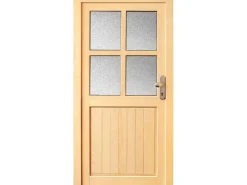 PANTO Nebeneingangstüren^Holz-Nebeneingangstür NET 502 Fichte Natur 98 cm x 200 cm Anschlag Rechts