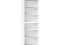 HOMCOM Möbelbauplatten^Bücherregal Standregal mit 5 Ebenen Aufbewahrungsregal