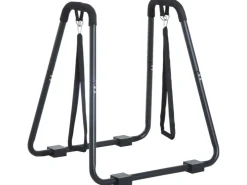 Handläufe*HOMCOM Dipstation Dip Ständer Barren Dips Stahl Schwarz 90 x 81 x 92,5cm