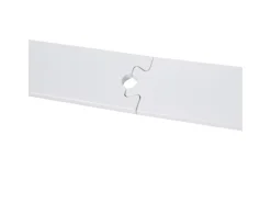 HOMCOM Türstopper|Zubehör Für Türen^Schiebetür-Beschlagsatz Kohlenstoffstahl 183L x 4B x 0,6H cm Weiß