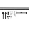 HOMCOM Zubehör Für Türen^Schiebetüren-Beschlagsatz 244 cm Komplett-Set mit Pufferfunktion