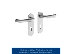 Hörmann Stahltüren^Mehrzweck-/Kellertür H8-5 LA (Glas) RAL 7016 Links/Rechts 100 x 200 cm