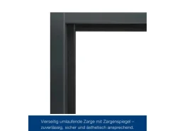 Hörmann Stahltüren^Mehrzweck-/Kellertür H8-5 LA (Glas) RAL 7016 Links/Rechts 100 x 200 cm