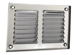 Häusler Lüftungsgitter^Lüftungsgitter LG 50205 Alu F1 Lamellengitter 130 x 90 mm Zuluft Abluftgitter