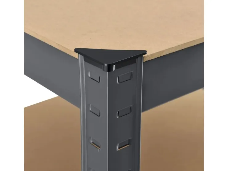 Möbelbauplatten*Juskys Eckregal Lagerregal Corner Basic 180 x 70 x 40 cm in Grau