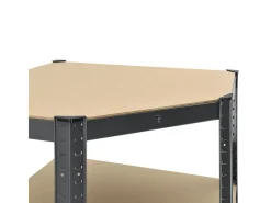 Möbelbauplatten*Juskys 3er Regalsystem 1 Corner und 2 Basic Insgesamt 15 Böden mit 2625 kg Tragkraft Grau