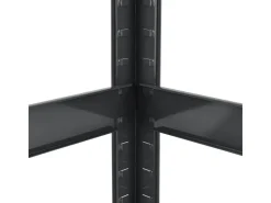 Möbelbauplatten*Juskys 3er Regalsystem 1 Corner und 2 Basic Insgesamt 15 Böden mit 2625 kg Tragkraft Grau