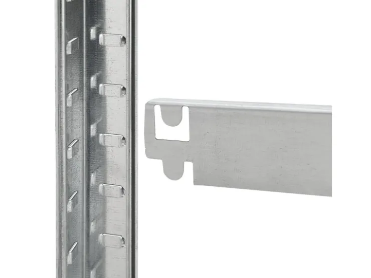 Möbelbauplatten*Juskys 2er Set Lagerregal Easy 160 x 80 x 40 cm Silber