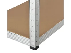 Möbelbauplatten*Juskys 2er Set Lagerregal Easy 160 x 80 x 40 cm Silber