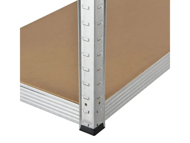 Möbelbauplatten*Juskys 2er Set Lagerregal Easy 160 x 80 x 40 cm Silber