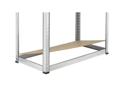Möbelbauplatten*Juskys 2er Set Lagerregal Easy 160 x 80 x 40 cm Silber
