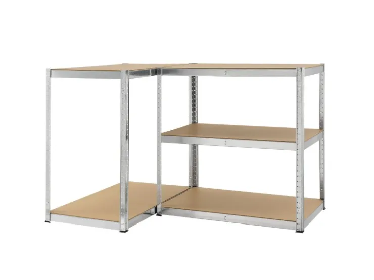 Möbelbauplatten*Juskys Lagerregal Basic 200 x 100 x 60 cm Verzinkt Silber