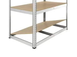 Möbelbauplatten*Juskys Lagerregal Basic 200 x 100 x 60 cm Verzinkt Silber