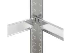 Möbelbauplatten*Juskys Lagerregal Basic 200 x 100 x 60 cm Verzinkt Silber