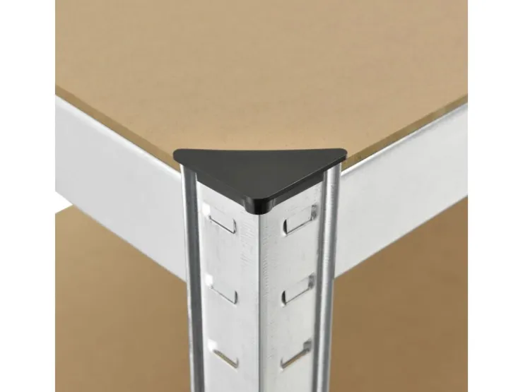 Möbelbauplatten*Juskys Lagerregal Basic 200 x 100 x 60 cm Verzinkt Silber