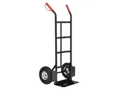 Baugeräte*Juskys Sackkarre Basic in Schwarz mit Roten Griffen Klappbar