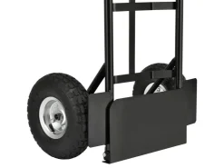 Baugeräte*Juskys Sackkarre Basic in Schwarz mit Roten Griffen Klappbar