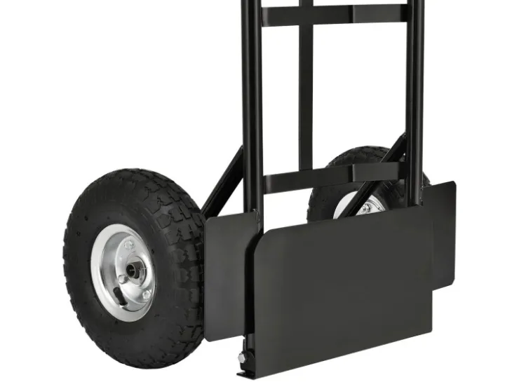 Baugeräte*Juskys Sackkarre Basic in Schwarz mit Roten Griffen Klappbar