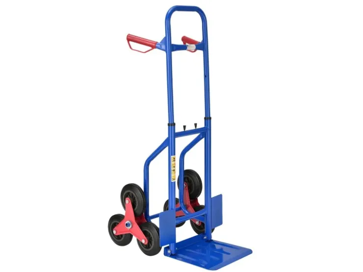 Juskys Baugeräte^Treppensackkarre bis Max 100 kg Blau