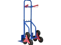 Juskys Baugeräte^Treppensackkarre bis Max 100 kg Blau