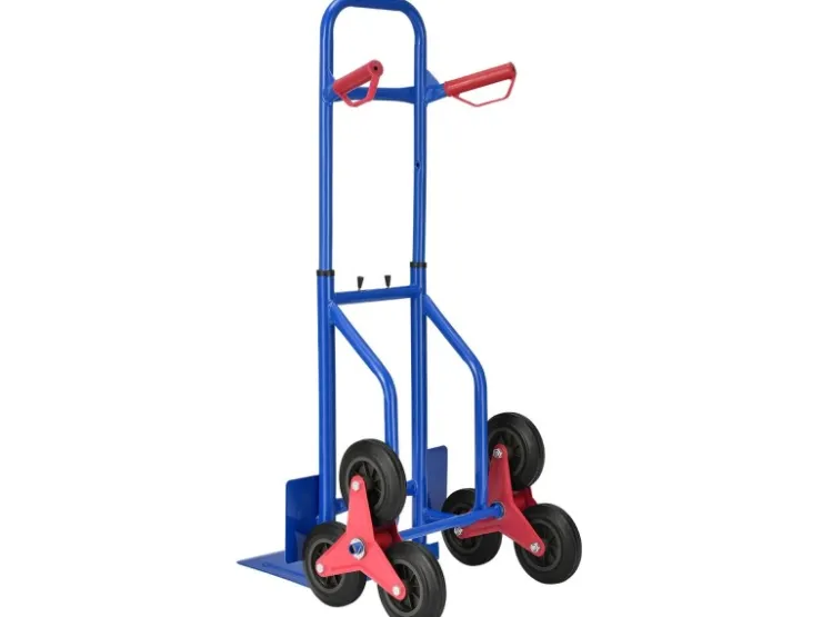 Juskys Baugeräte^Treppensackkarre bis Max 100 kg Blau
