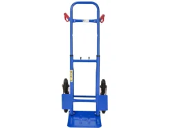 Juskys Baugeräte^Treppensackkarre bis Max 100 kg Blau