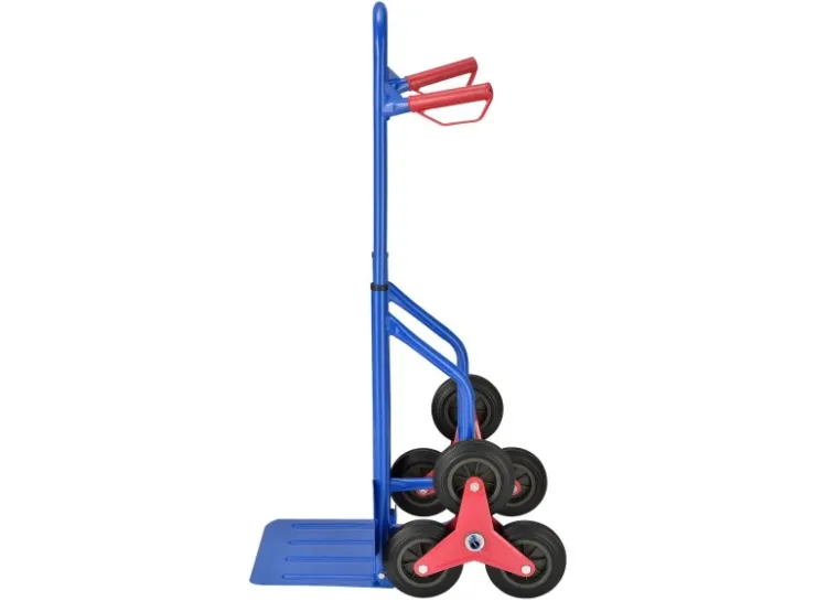 Juskys Baugeräte^Treppensackkarre bis Max 100 kg Blau