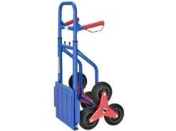 Juskys Baugeräte^Treppensackkarre bis Max 100 kg Blau