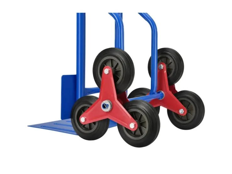 Juskys Baugeräte^Treppensackkarre bis Max 100 kg Blau