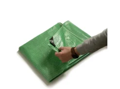 Bauzubehör*Karat Abdeckplane Leno Extra Reißfest Wasserdicht mit Ösen 240 g/m² 6 x 10 m Grün