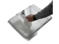 Bauzubehör*Karat Abdeckplane Leno Extra Reißfest Wasserdicht mit Ösen 140 g/m² 1,5 x 6 m Weiß