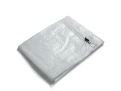 Bauzubehör*Karat Abdeckplane Leno Extra Reißfest Wasserdicht mit Ösen 140 g/m² 3 x 4 m Weiß