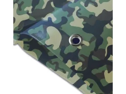 Bauzubehör*Karat Abdeckplane Wasserdichte Plane mit Ösen 100 g/m² Camouflage 3 x 5 m